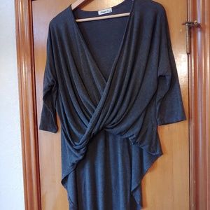 GINGER 1/2 sleeve twist front top